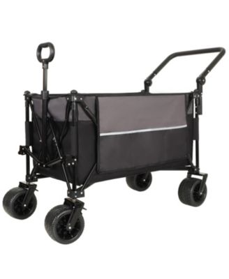 Multi-Functional Folding Storage Wagon Utility Carts w/ 360degree(s) All-Terrain Wheels, Adjustable Handle, Large Capacity