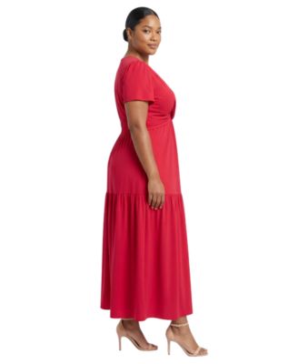 Red Maxi Plus Size Seasonal Dresses | Macy's