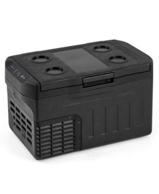 12V Portable Car Refrigerator 23 QT with Touch Panel, Removable Divider and Compressor Cooling