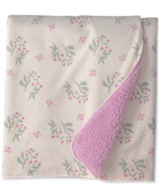Baby Girls' Flowers Plush Blanket