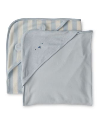 Baby Boys' Bear Terry Towels, 2-Pack