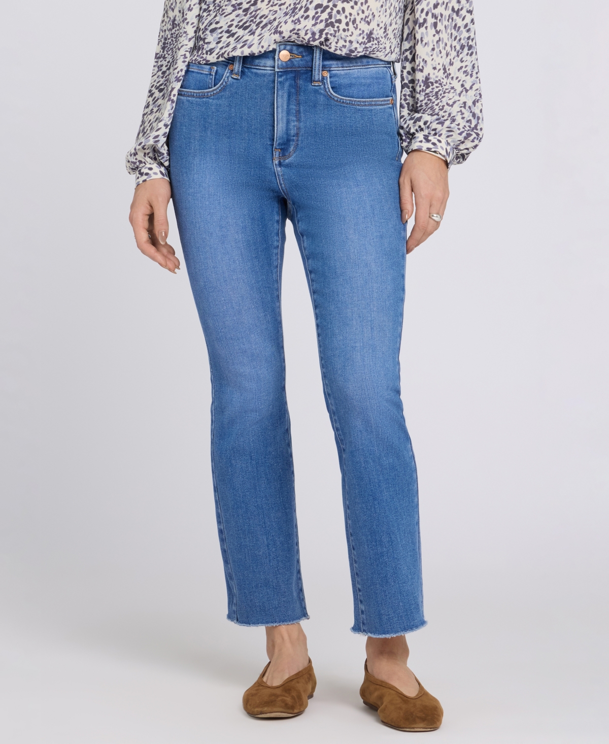 Nydj Petite High-Rise Billie Mini Boot Jeans with Lift Tuck Technology