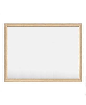 Thick Metal Framed Wall Mirrors for Bedroom, Rectangle Wall-Mounted Mirrors in Wood