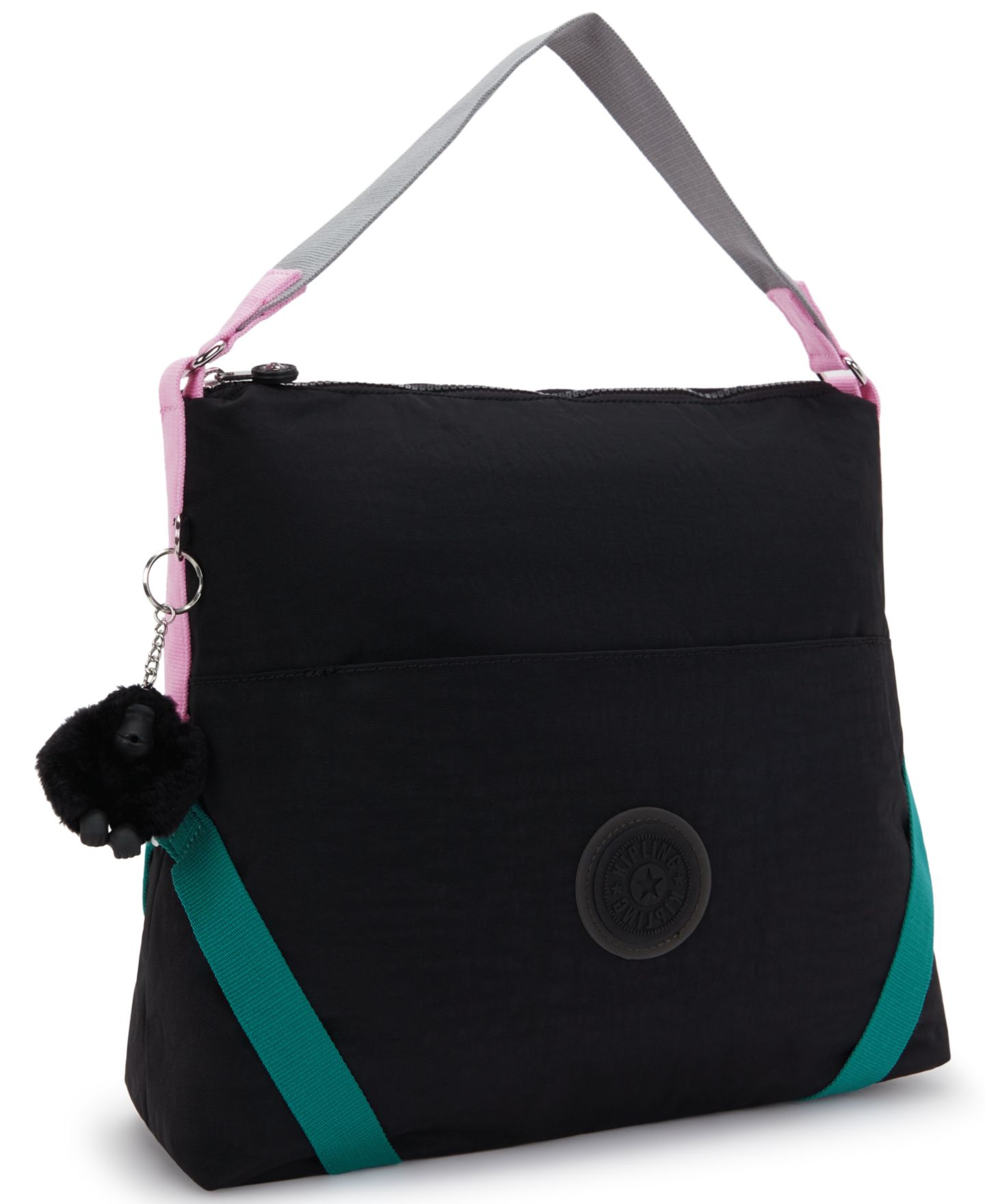 Женская сумка Kipling Larinda Medium Shoulder Handbag, цвет: Чёрный — фото 3