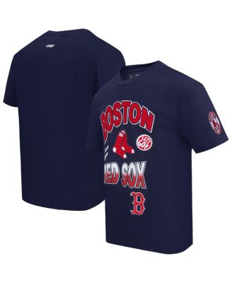 Men's Navy Boston Red Sox Turn It Up Dropped Shoulder T-Shirt