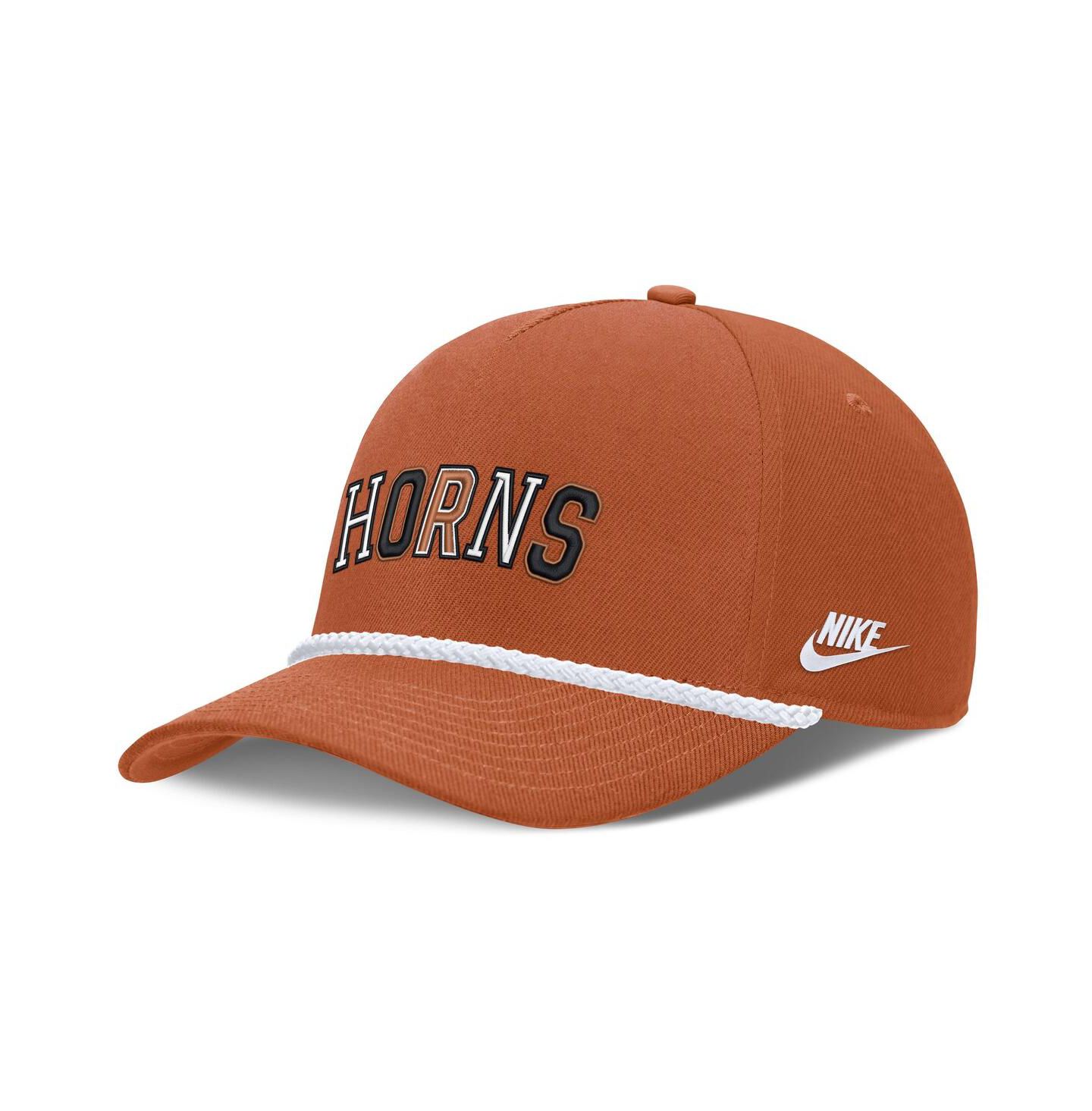 Головной убор Nike Texas Orange Texas Longhorns 2026 Basketball Refresh 5-Panel Rope Rise Hat — фото 3