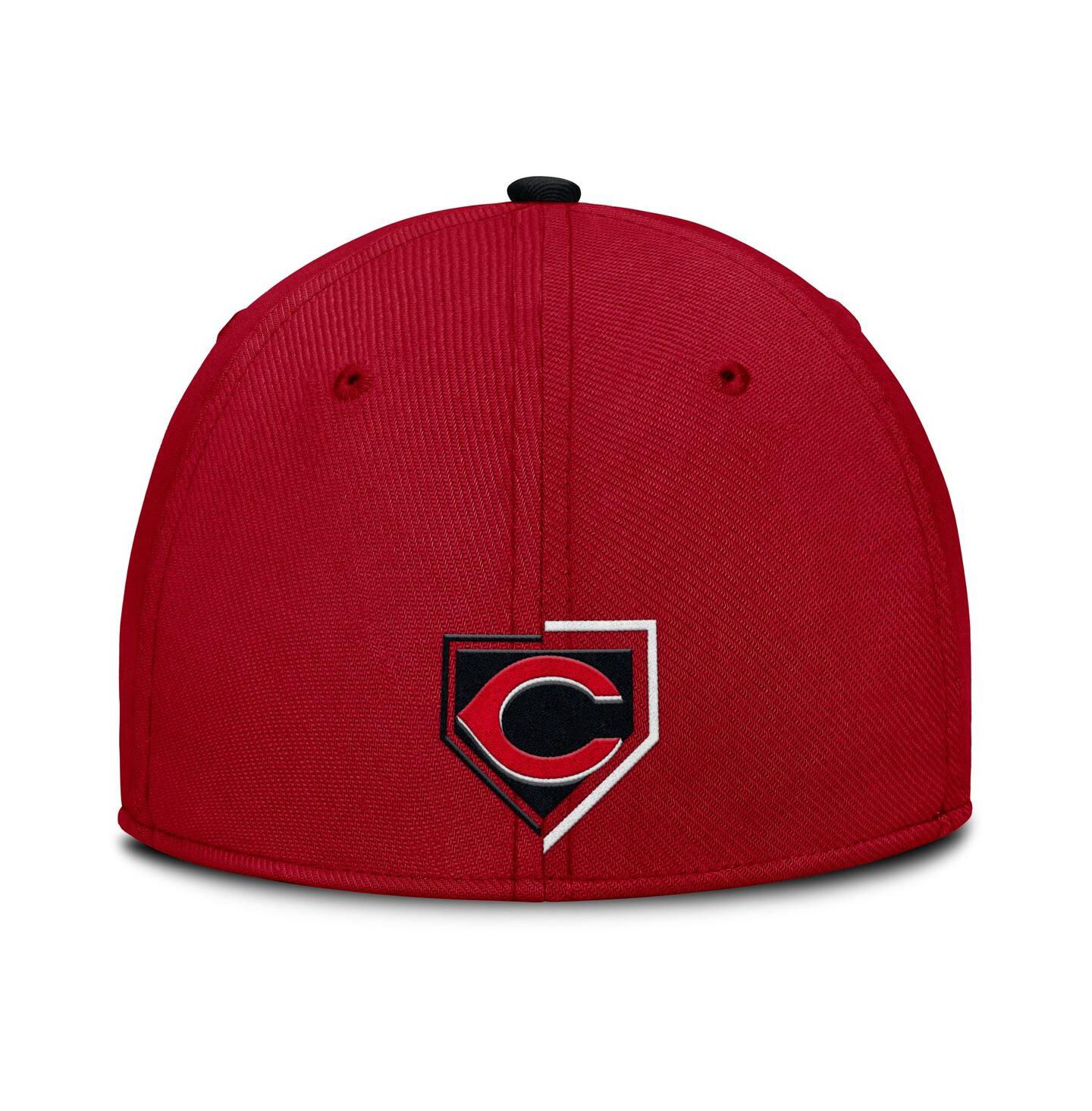 Мужская кепка Nike Red Cincinnati Reds Primetime Rise Dri-FIT Flex Hat — фото 4
