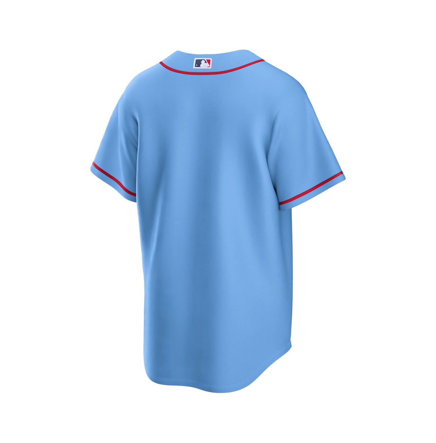 Мужской топ Nike Light Blue St. Louis Cardinals Alternate Replica Jersey — фото 3