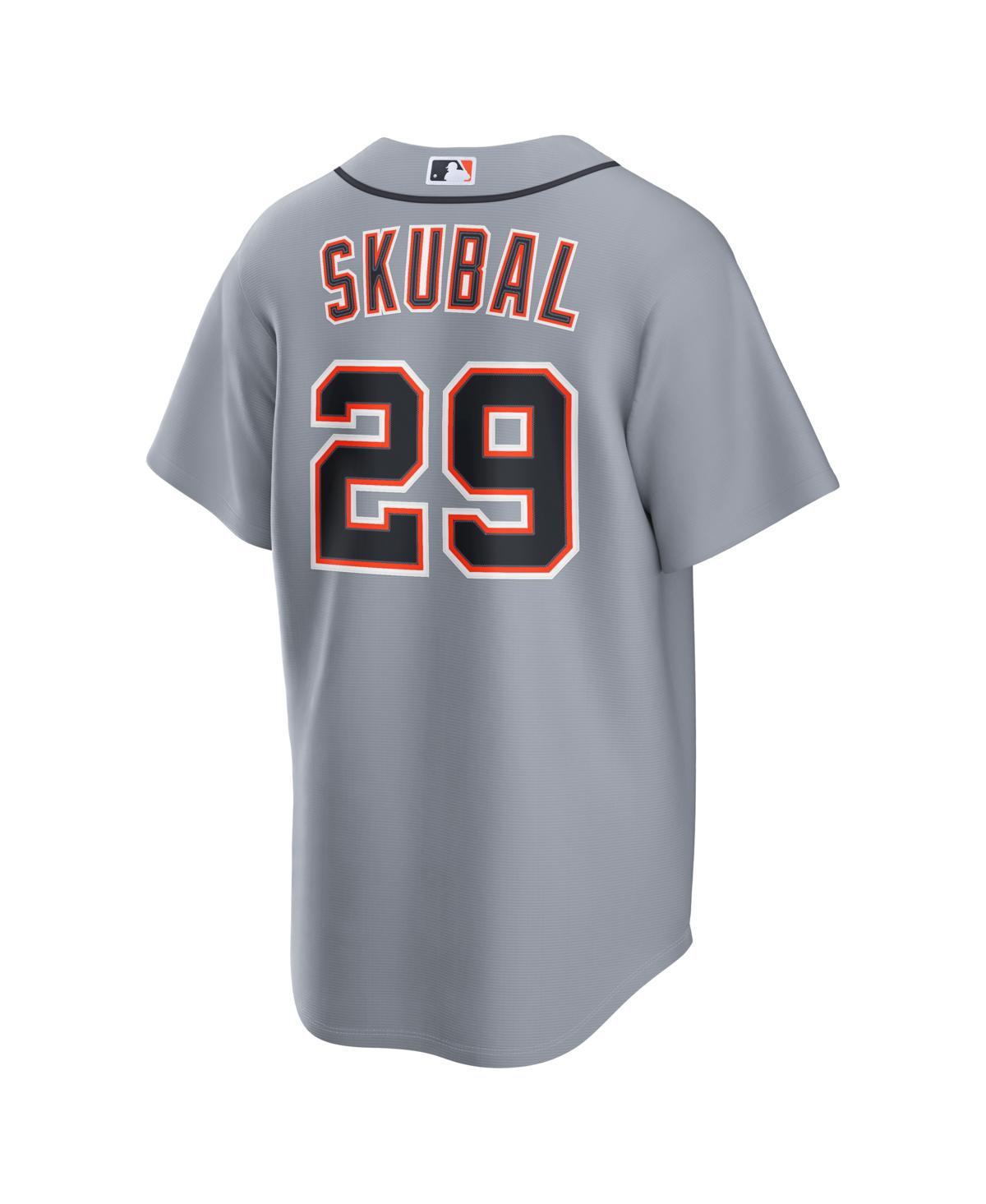 Nike Men's Tarik Skubal Gray Detroit Tigers Road Replica Jersey