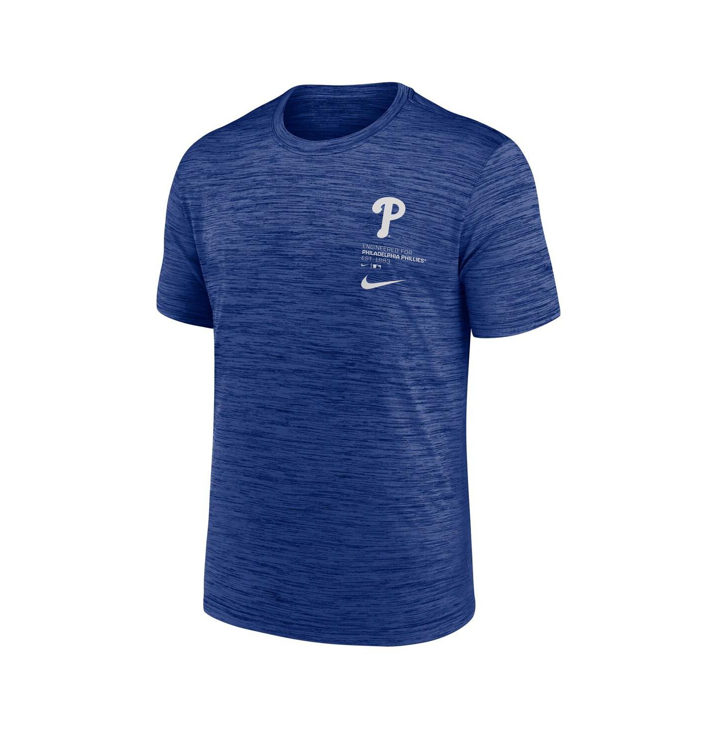 Мужская футболка Nike Royal Philadelphia Phillies Velocity Dri-FIT — фото 1