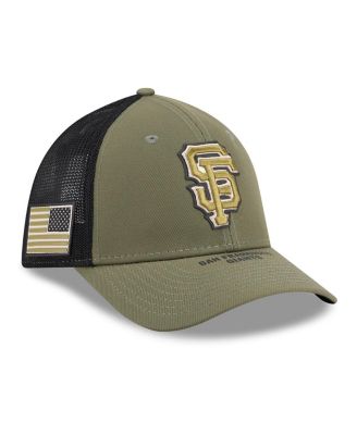 Men's Olive San Francisco Giants 2026 Armed Forces Day 39THIRTY M-Crown Flex Hat