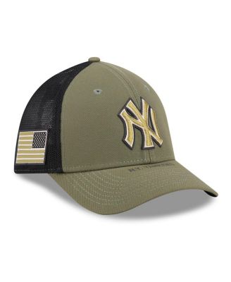 Men's Olive New York Yankees 2026 Armed Forces Day 39THIRTY M-Crown Flex Hat