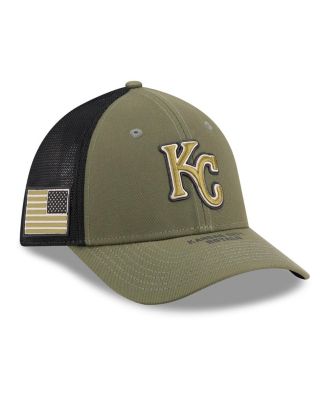 Men's Olive Kansas City Royals 2026 Armed Forces Day 39THIRTY M-Crown Flex Hat