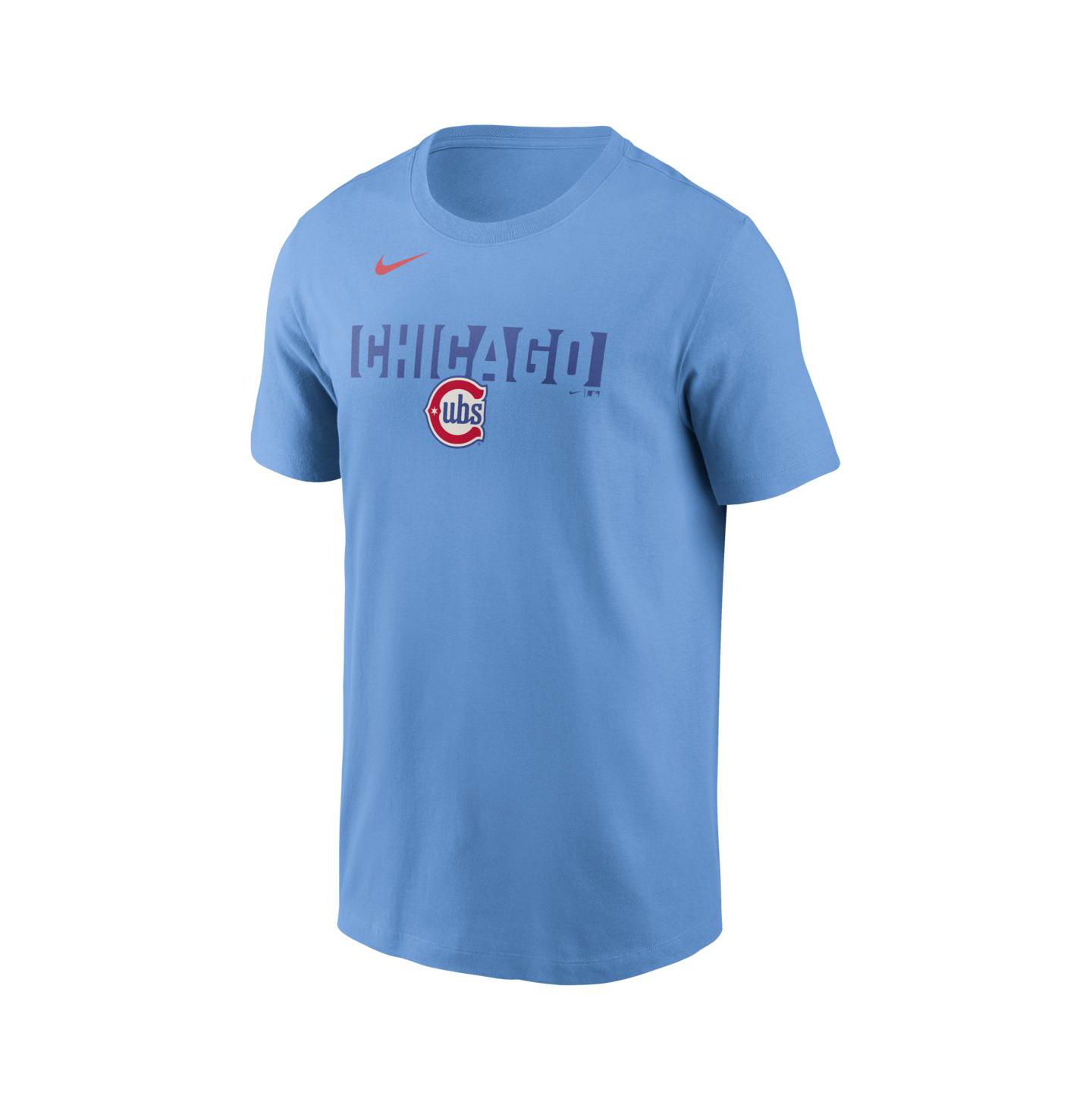 Мужская футболка Nike Light Blue Chicago Cubs Alternate — фото 2