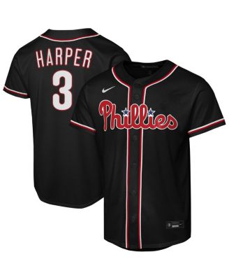 Big Boys and Girls Bryce Harper Black Philadelphia Phillies Fashion Replica Player Jersey