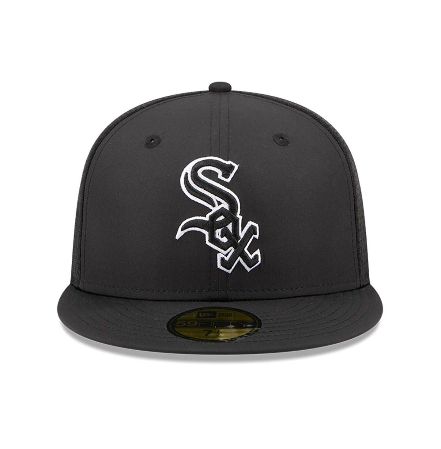 Мужская кепка New Era Black Chicago White Sox 2026 Batting Practice 59FIFTY Fitted Hat — фото 2