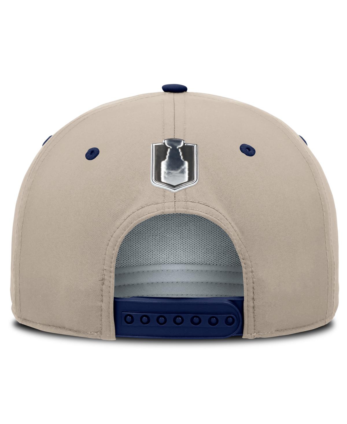 Fanatics Men's Navy/Tan Colorado Avalanche 2026 Stanley Cup Playoffs Locker Room Adjustable Hat