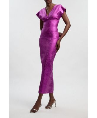 karen millen metallic dress Karen Millen Foil Metallic Dress