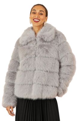 Women's Luxe Faux Fur Coat