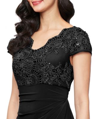 Alex Evenings Women's V-Neck Empire Waist Dress - Macy's
