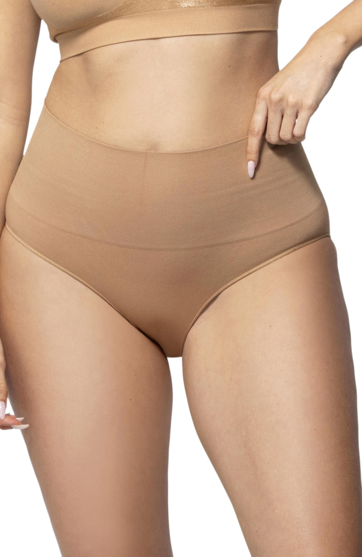 Underoutfit Women's Smoothing At Waist Brief - Navy