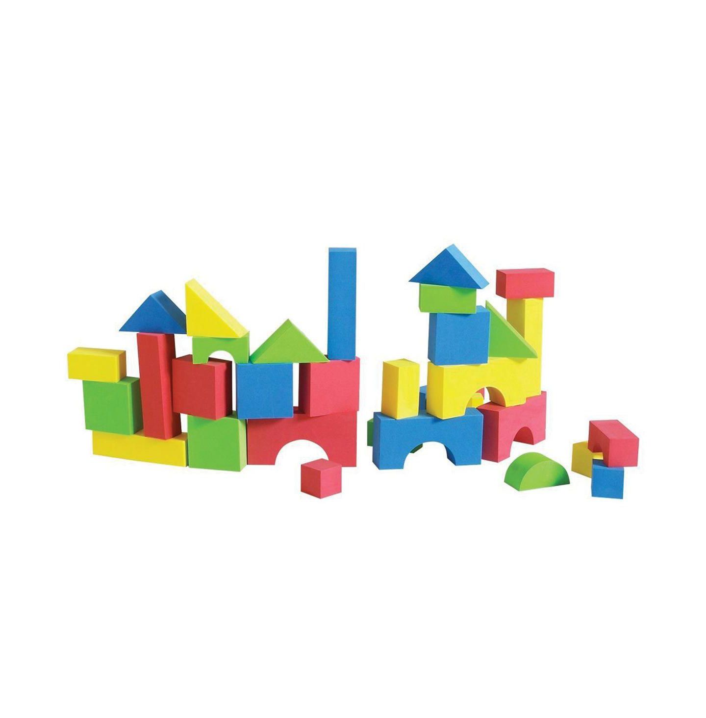 Детский конструктор Edushape Edu-Color Soft Foam Stacking Blocks, 30-Piece Building Set, Ages 3+ — фото 2