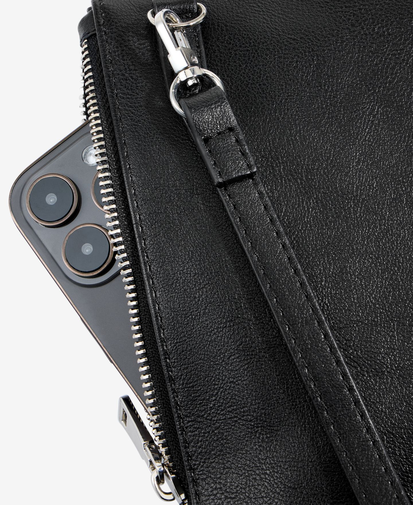 Женская сумка I.N.C. International Concepts Charlii Bangle Crossbody, цвет: Чёрный / Серебряный — фото 5