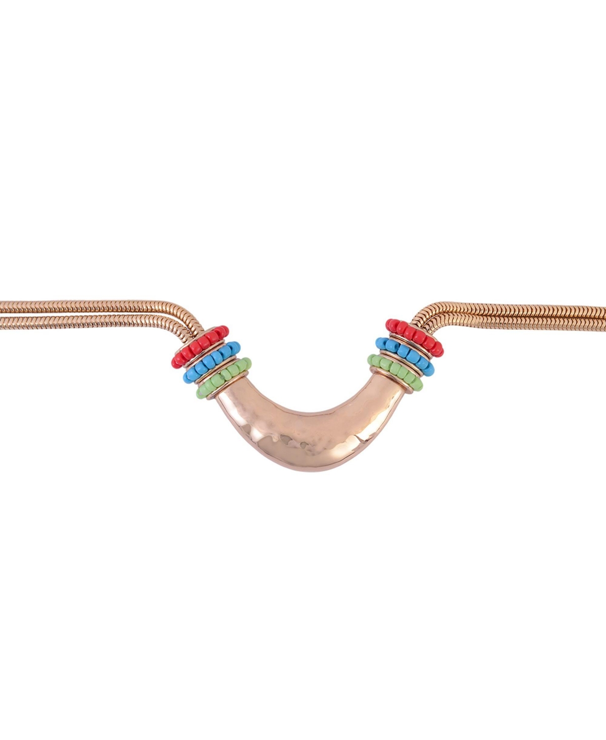 Rachel Rachel Roy Tone Collar Necklace Brass