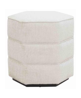 Rosaria Chenille Hexagon Ottoman