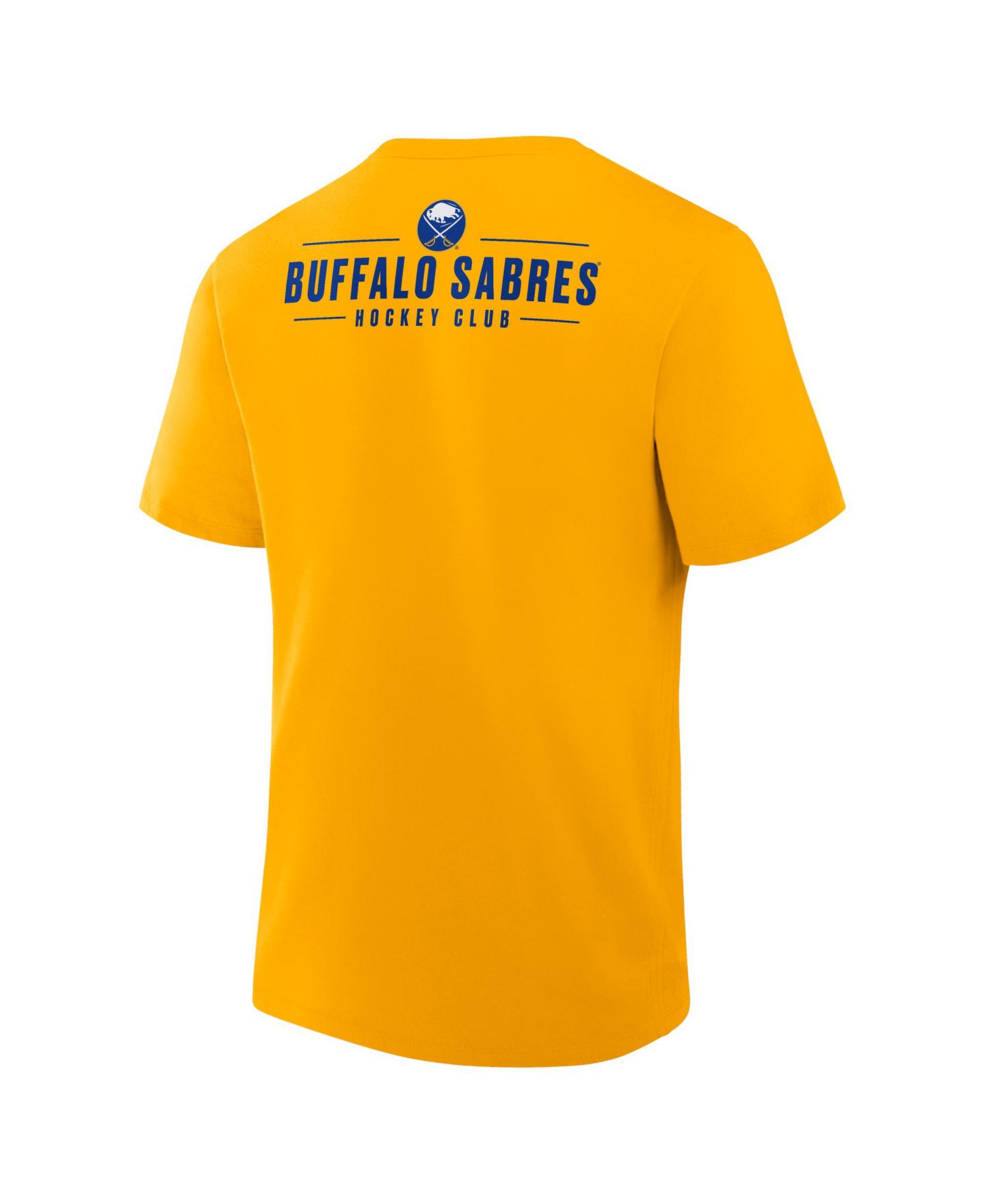 Мужская футболка Fanatics Gold Buffalo Sabres Crash The Net Legacy — фото 2
