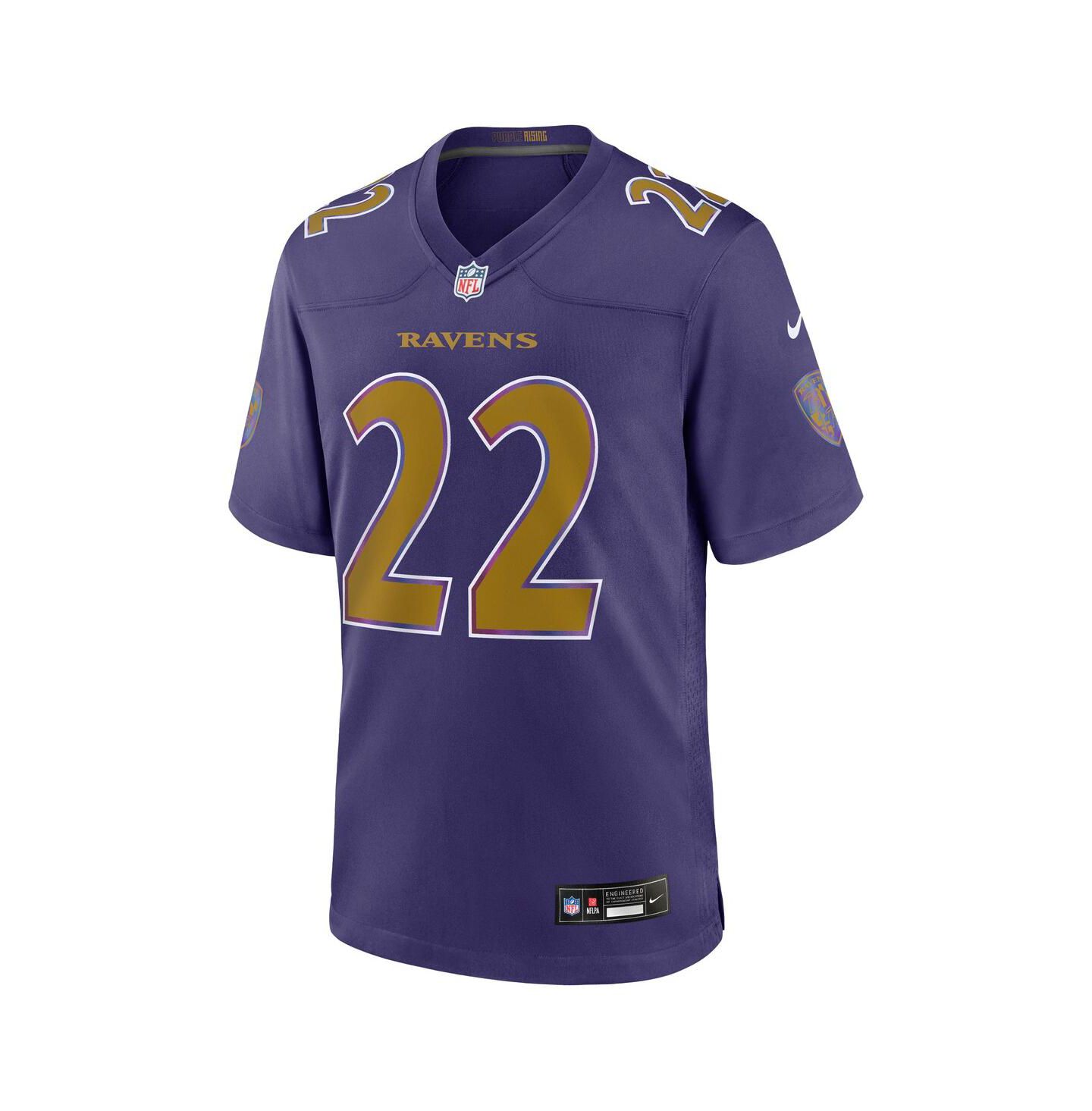 Мужской топ Nike Derrick Henry Purple Baltimore Ravens Alternate Game Jersey — фото 2