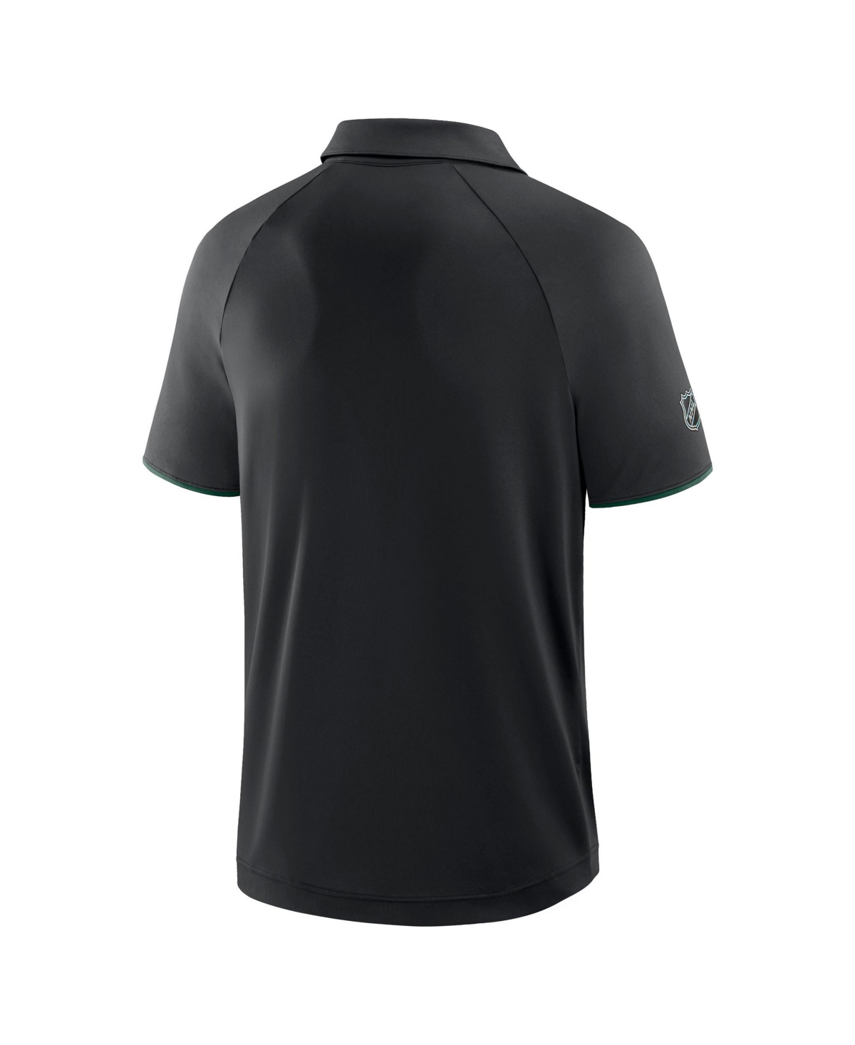 Fanatics Men's Black Minnesota Wild Authentic Pro Rink Raglan Polo Shirt