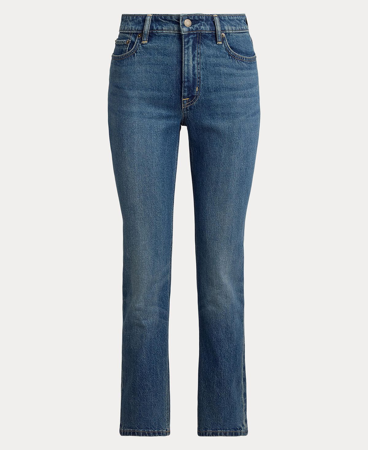 Lauren Ralph Lauren Women's High-Rise Slim-Fit Straight Jeans view 7 — MAYCSS fashion products