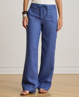 Women's Wide-Leg Linen Pants