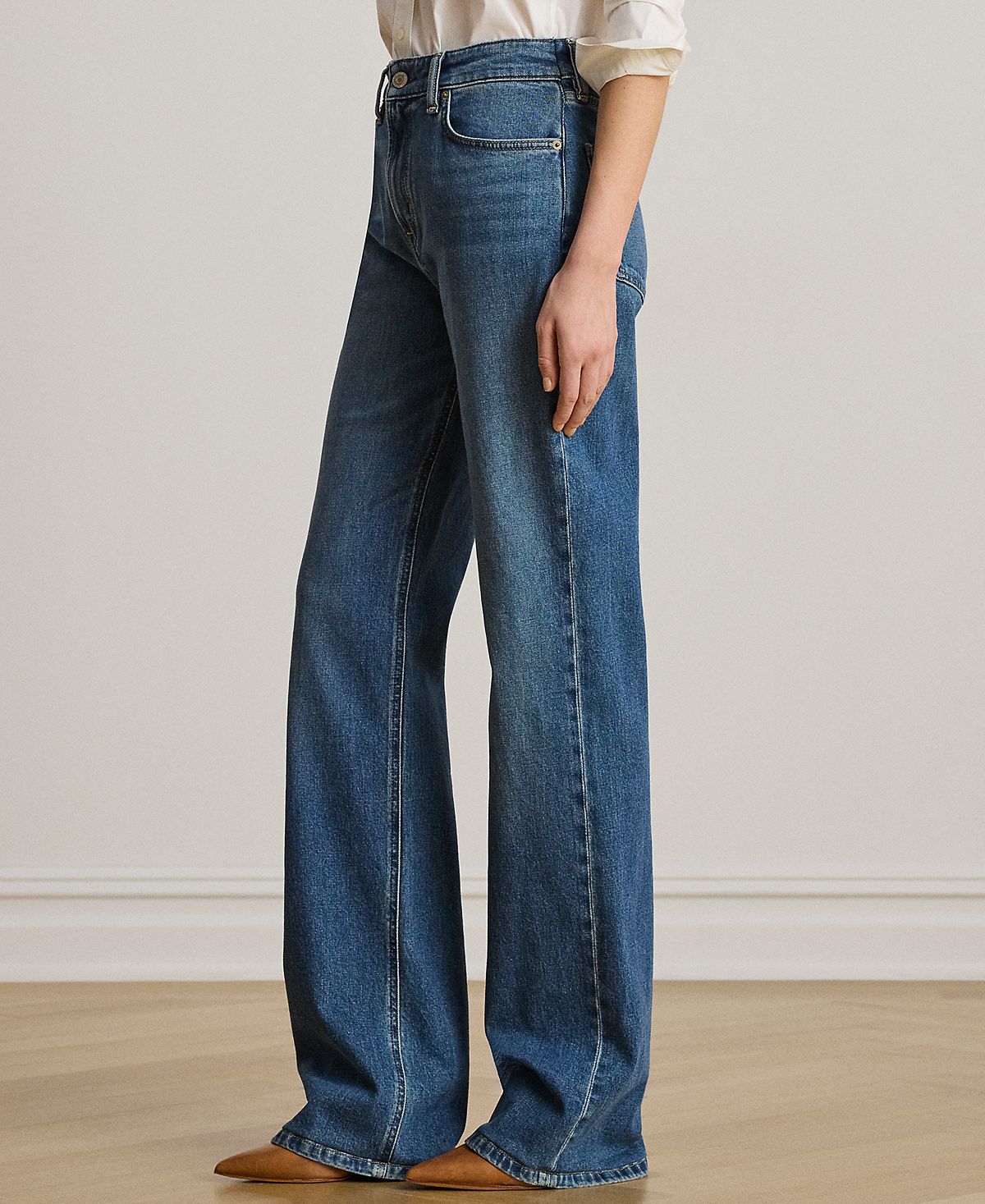 Lauren Ralph Lauren Women's High-Rise Straight Jeans view 3 — MAYCSS fashion products
