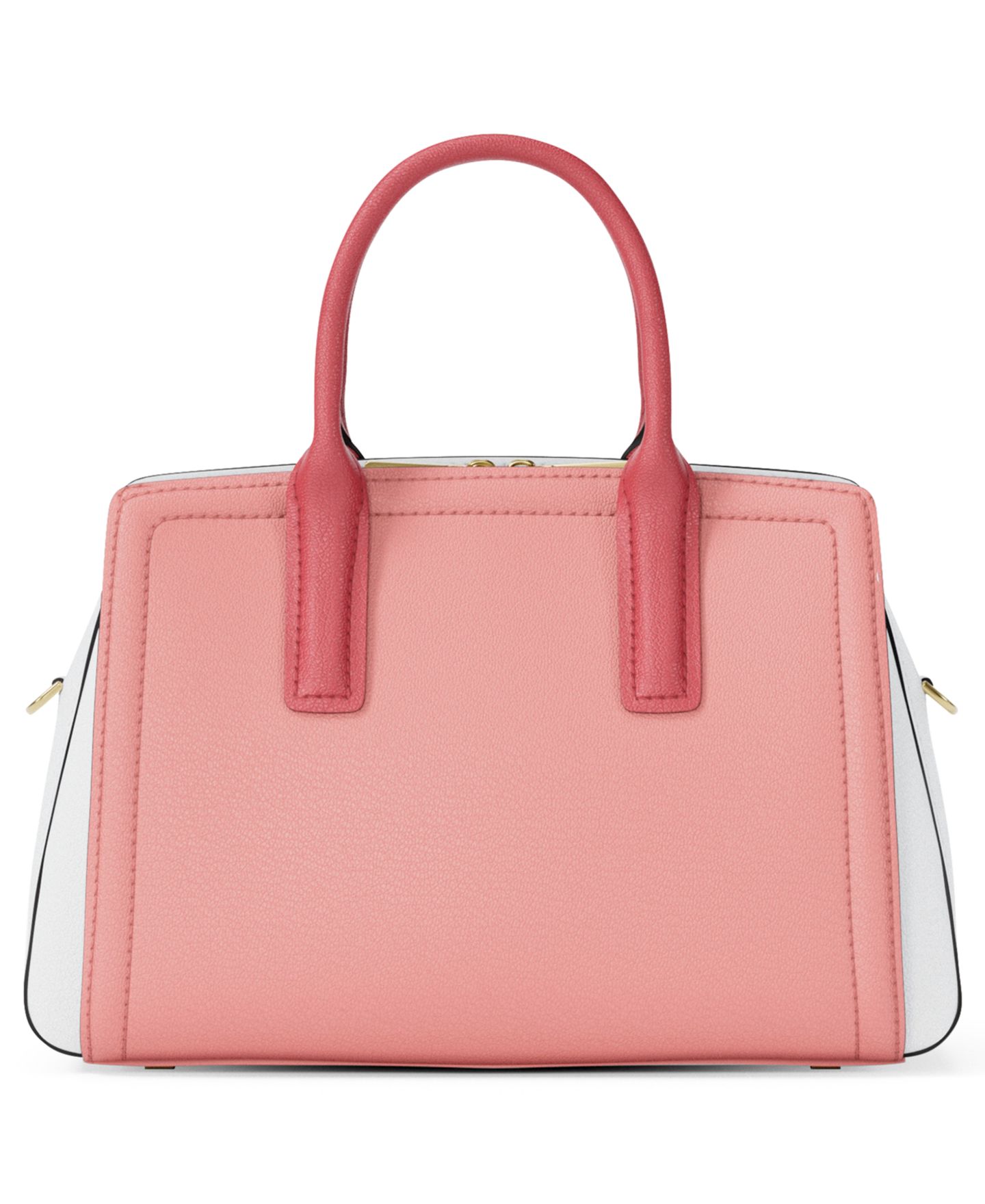 Женская сумка Michael Kors Laila Small Satchel Handbag, цвет: Ягодный сорбет / Оптический белый — фото 2