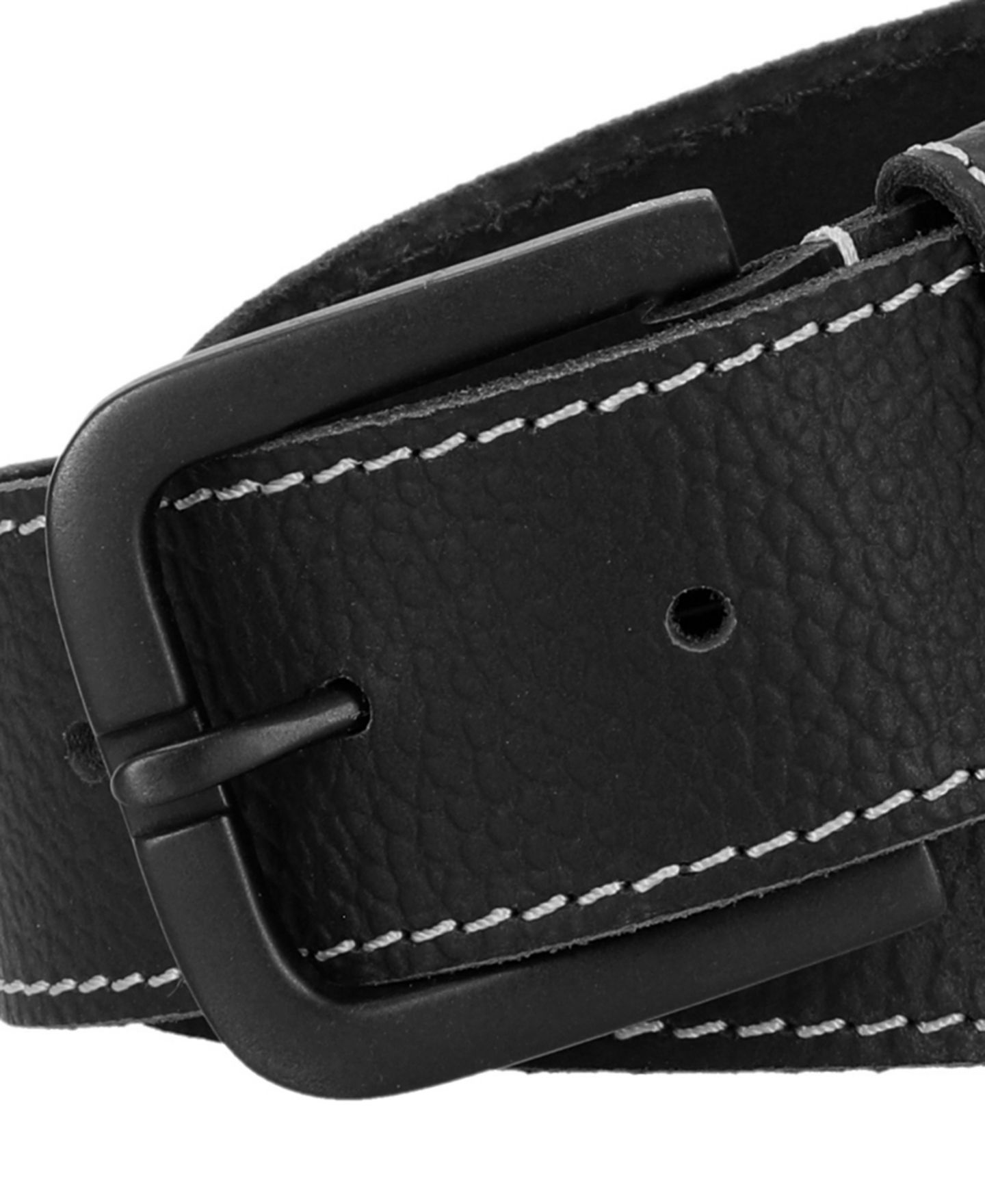 Мужской ремень Timberland 40mm Oily Milled Belt, цвет: Чёрный — фото 2