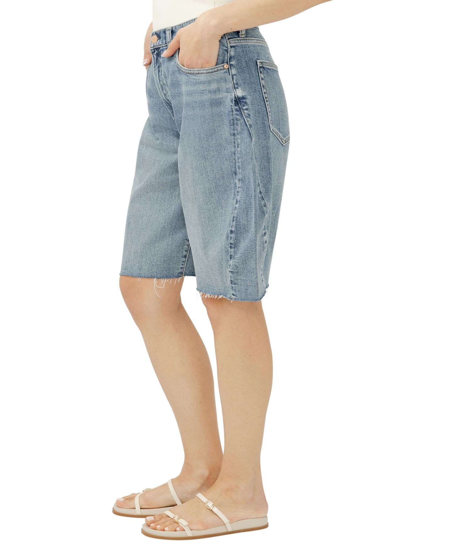 Женские шорты Silver Jeans Co. Barrel Mid-Rise, цвет: Morro — фото 2