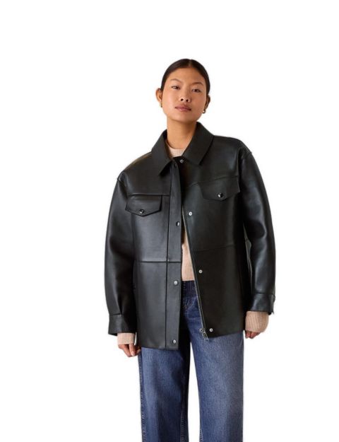 Женские куртки Whistles Women's Clean Bonded Leather Jacket