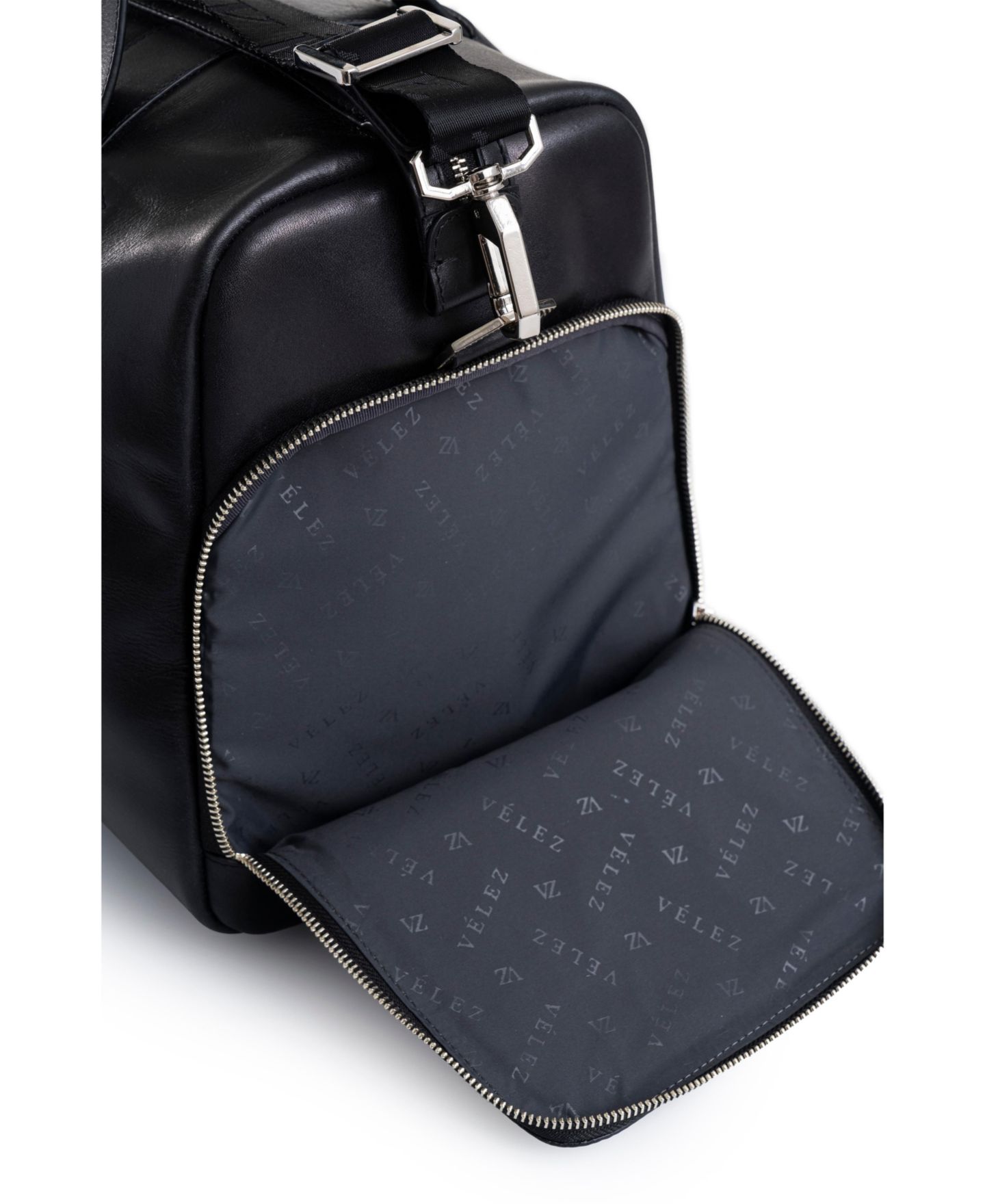 Сумка Velez Leather Duffle Bag Aged Effect, цвет: Чёрный — фото 4