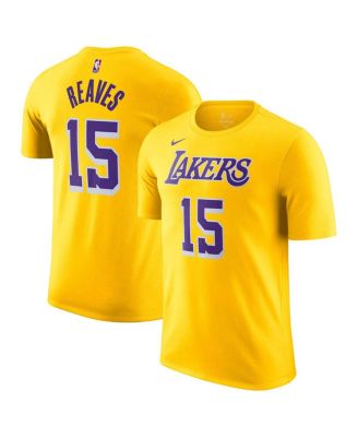 Men's Austin Reaves Gold Los Angeles Lakers Icon Edition Name & Number T-Shirt