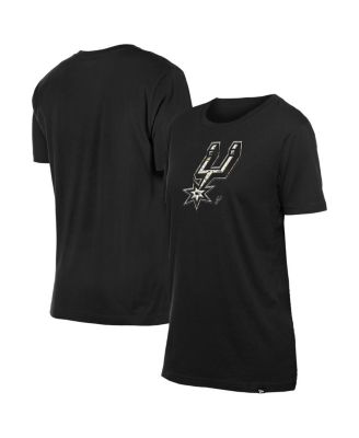 Women's Black San Antonio Spurs Glam Game Flower T-Shirt
