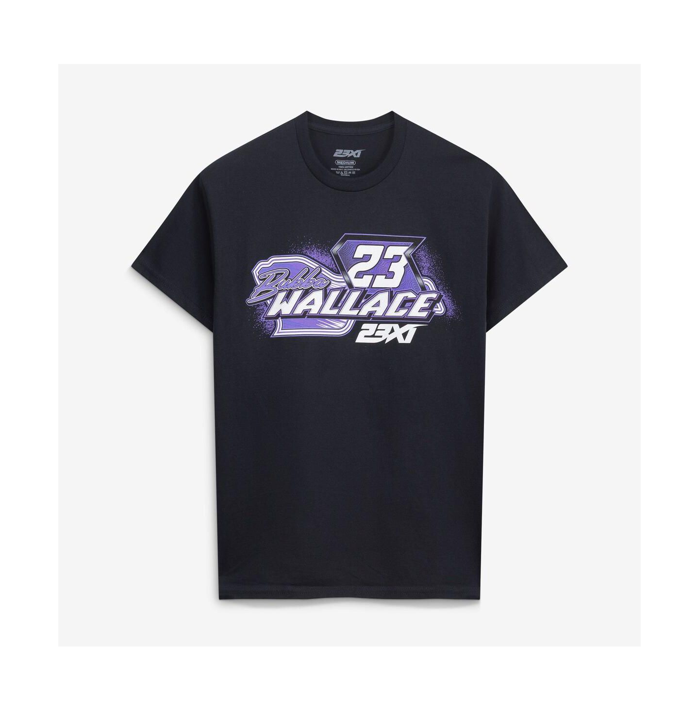 Мужская футболка 23xi Racing Black Bubba Wallace 23 Xfinity Crewneck — фото 2