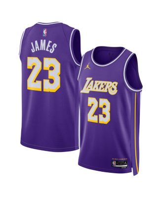 Men's and Women's LeBron James Purple Los Angeles Lakers Swingman Jersey - Statement Edition