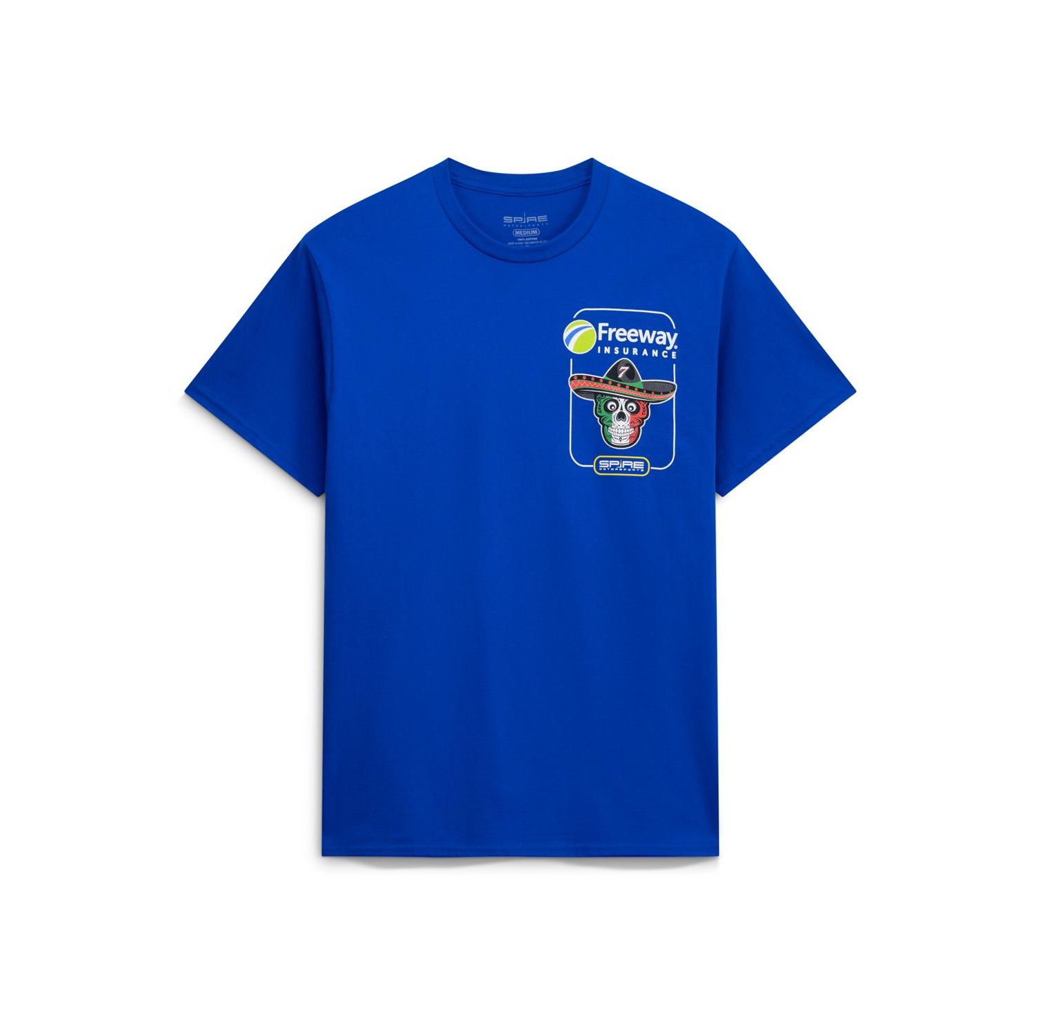 Men's Royal Daniel Suarez 7 Freeway Insurance T-Shirt