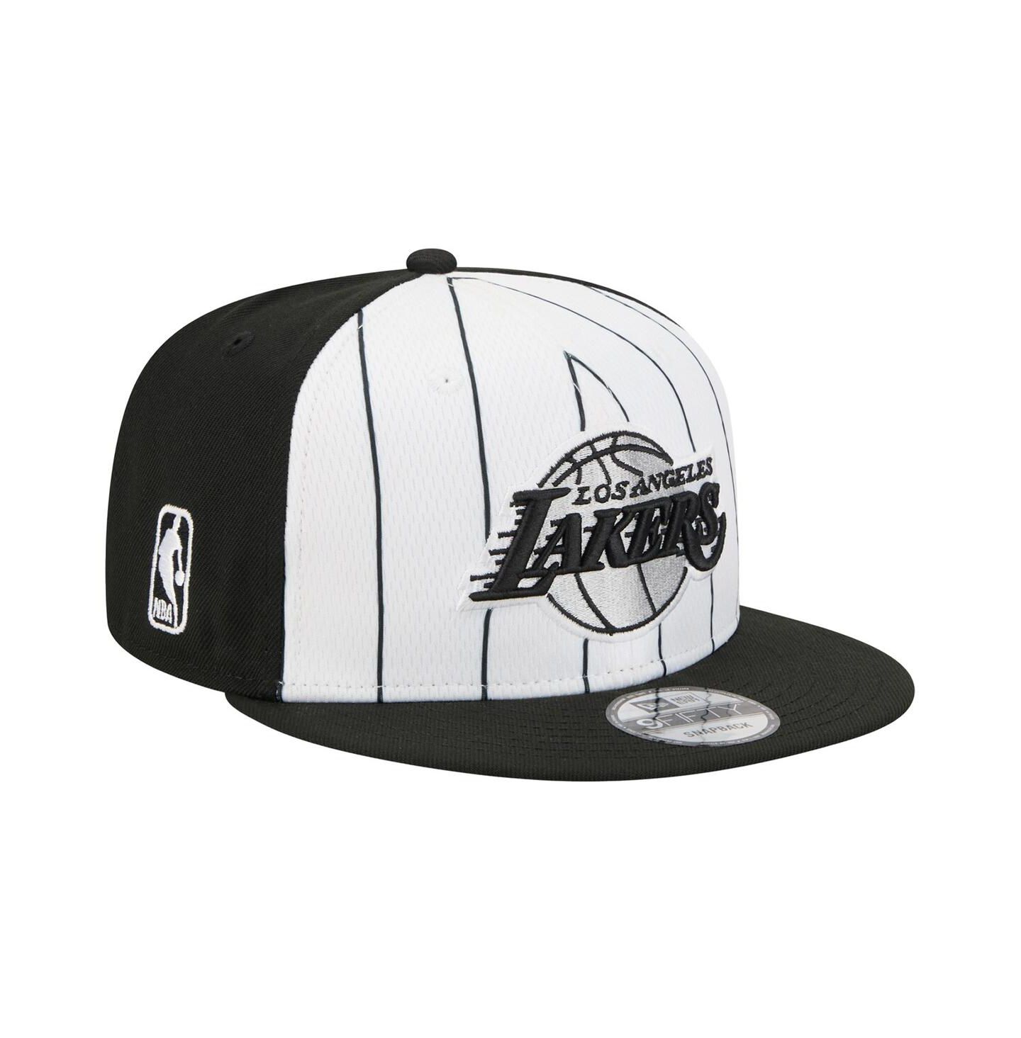 Мужская кепка New Era White Los Angeles Lakers 2025 NBA Tip Off 9FIFTY Snapback Hat — фото 1