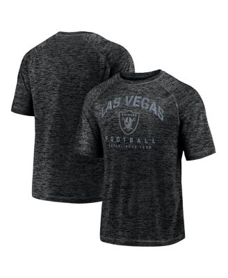 Men's Black Las Vegas Raiders Shade Battle Ready Raglan Space-Dye T-Shirt