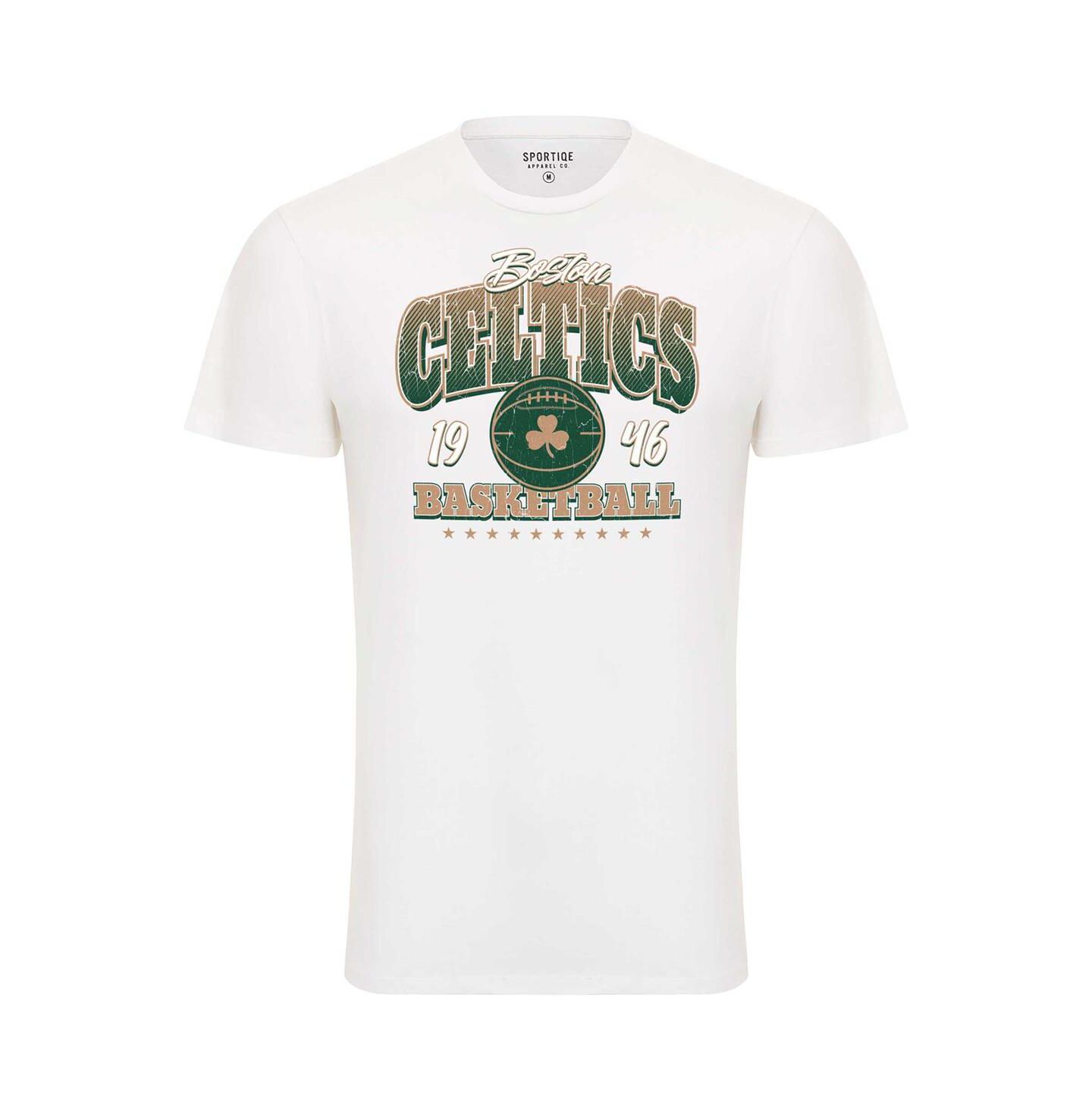 Футболка Sportiqe White Boston Celtics Bingham Super Soft — фото 2