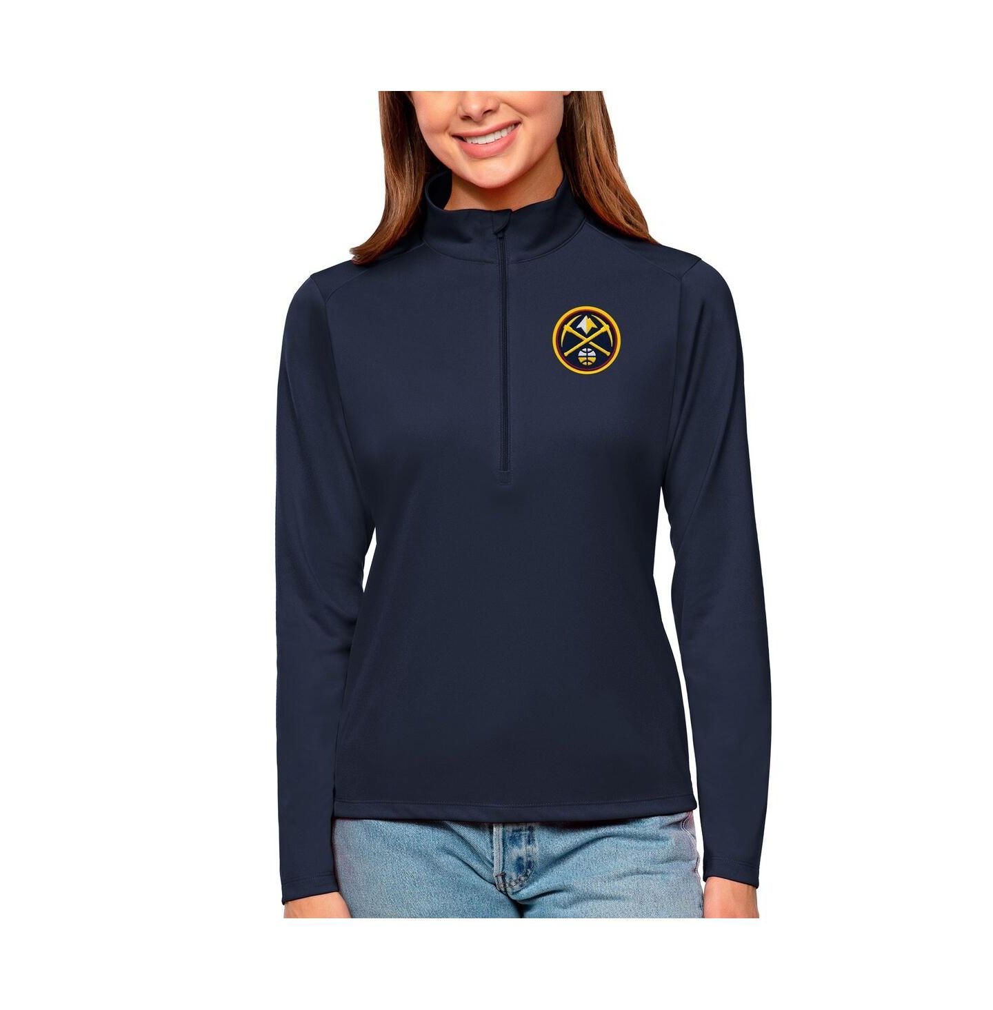 Женский топ Antigua Navy Denver Nuggets Tribute Half-Zip — фото 1