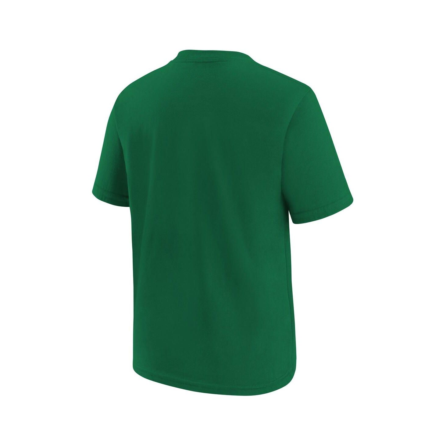 Детская футболка Nike Kelly Green Boston Celtics Team Essential Logo — фото 3
